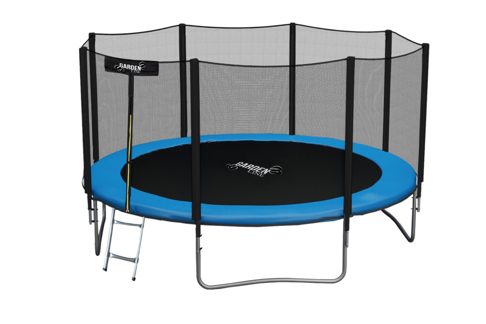 DomTextilu Sunactivezáhradnátrampolína374cm 312cm čierna