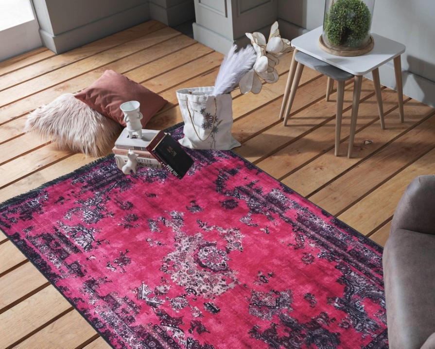 Orientální koberec v malinové barvě Šířka: 80 cm | Délka: 150 cm