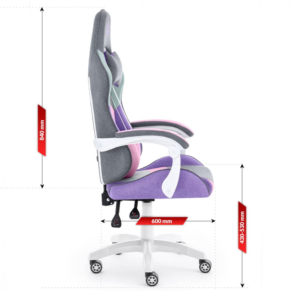 Scaun de gaming Rainbow Pastel Mesh