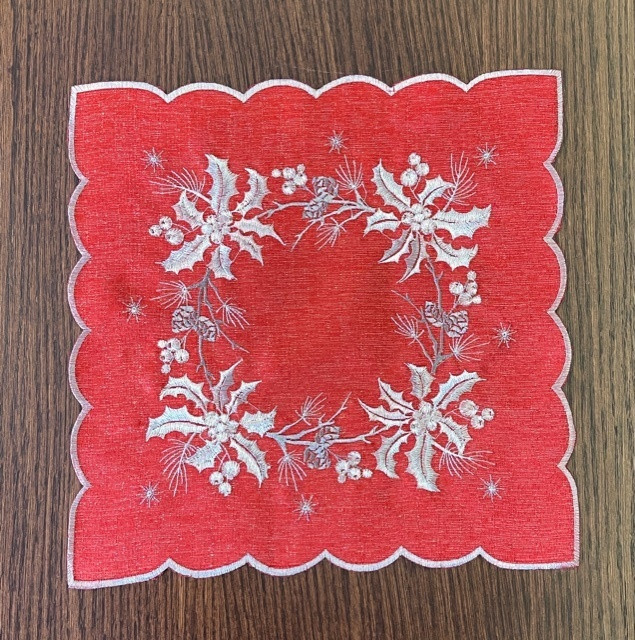 Krásnévianočnéprestieranie40x40cmŠírka:40cm|Dĺžka:40cm