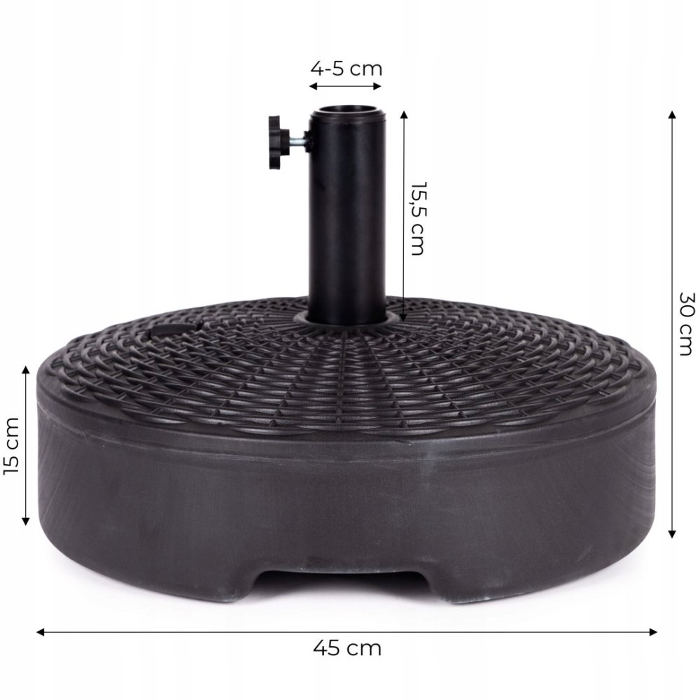 Umbrelă de soare stand rotund 22 kg
