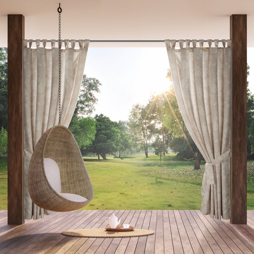 Cortina impermeabil gazebo cu model elegant Lățime: 155 cm | Lungime: 220 cm