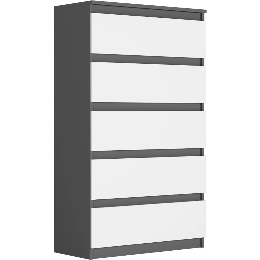 Comoda înaltă R-5 - diferite variante de culoare antracit mix biela