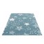 Eredeti kék szőnyeg csillagokkal, gyerekszobához