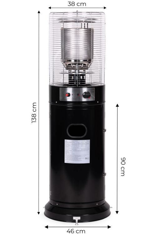 Plynový terasový ohrievač – 11 kW,  138 cm