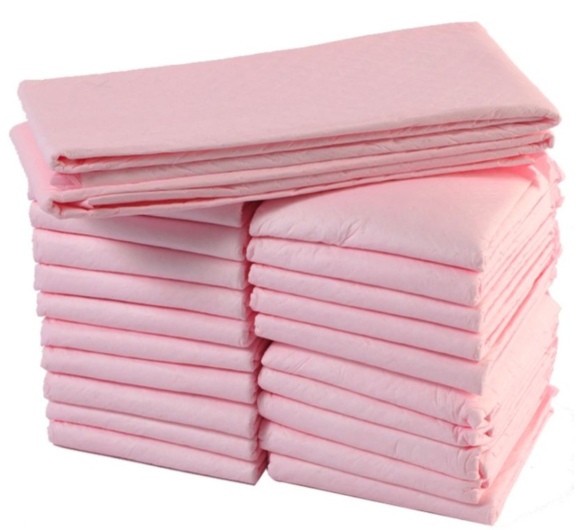 Tappetino igienico super assorbente per animali domestici - rosa 100 pz.
