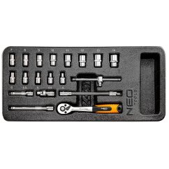 Súprava nástrčných kľúčov 1/4″ - gola sada 19 ks