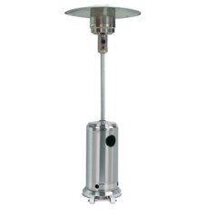 Încălzitor de terasă pe gaz din oțel inoxidabil, de 13 kW, 221 cm