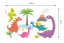 Autocolant pentru copii cu dinozauri drăguți și colorați 100 x 60 cm