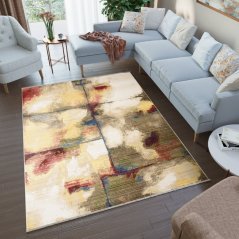 Originálny koberec s abstraktným vzorom do obývačky