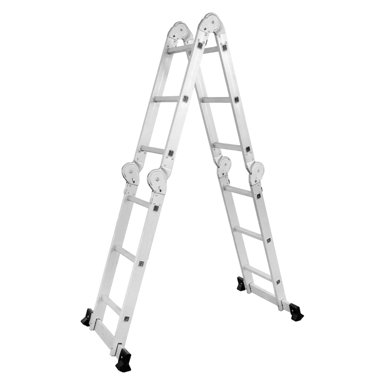 Multifunkčný hliníkový rebrík 4 x 3 stupne - 150 kg