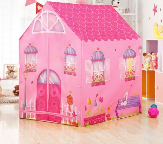 Růžový dětský domeček na hraní Barbie