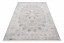 Svijetlo bijelo-sivi vintage dizajnerski tepih s uzorcima