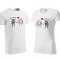 T-Shirts für Paare in Weiß mit Aufdruck