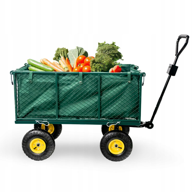 Praktický sklápací záhradný vozík 3v1 na nafukovacích kolesách