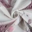 Krásne kvetinové závesy bielej farby s riasiacou páskou