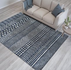 Dizajnový koberec s decentnými vzormi