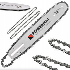 Vodiaca lišta na motorovú pílu 30 cm 12' + 2x reťaz 3/8' 1,3 mm