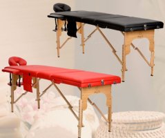 3-Segment-Massagetisch - Holz