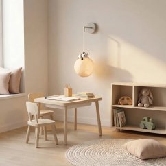 Gyerekfali lámpa – állatok a Holdon