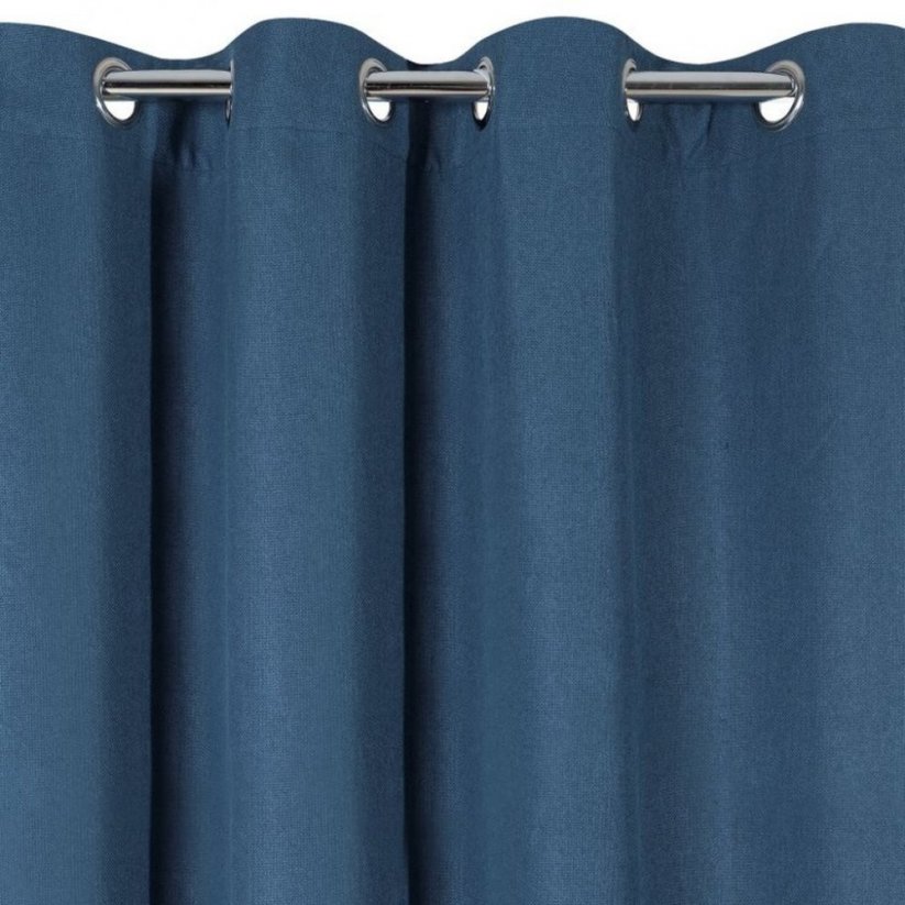 Sötétítő függöny kék színben vonalakkal 140 x 250 cm
