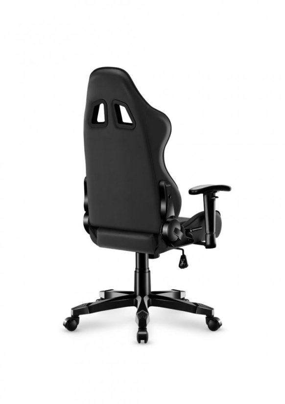 Ergonomické čierne herné kreslo pre teenegerov