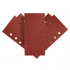 Velcro brusni papir 115 x 230 mm, K100, 5 kosov, z luknjicami 54H004 GRAFIT