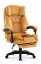 Ergonomická kancelárska stolička HC-1031 s podnožkou - horčicovo-žltá