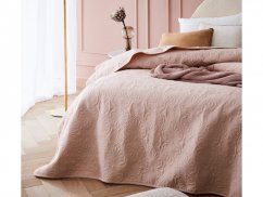 Modern porrózsaszín ágytakaró 170 x 210 cm