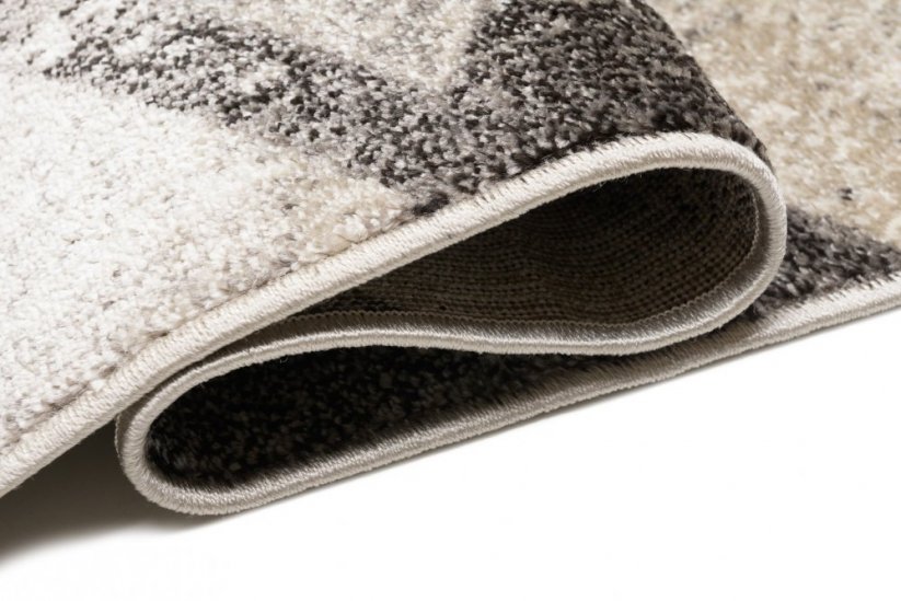Všestranný moderní koberec s geometrickým vzorem v odstínech hnědé - Rozměr koberce: Šířka: 120 cm | Délka: 170 cm