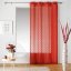 Stilvoller roter Vorhang für große Fenster SAHARA 140x240 cm