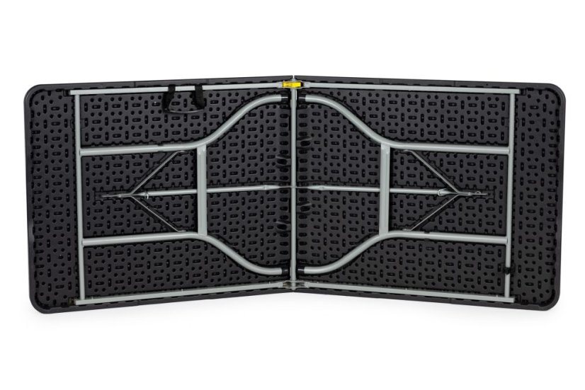  Záhradný cateringový stôl rozkladací 180 cm - čierny