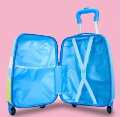 Otroški potovalni kovček modre barve s psom 32 l