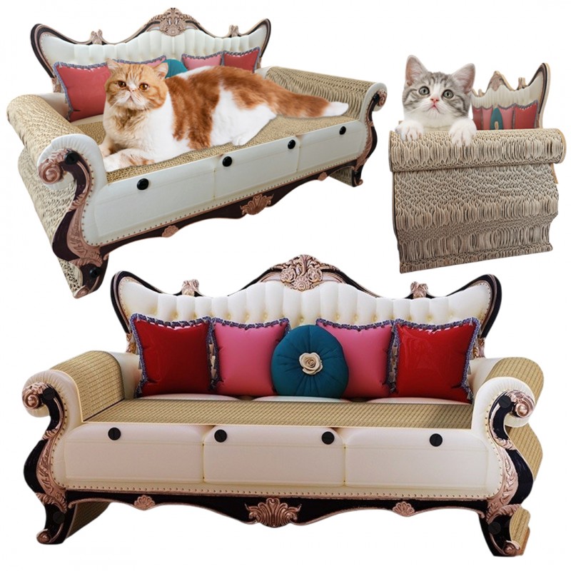 Luxus macskakaparófa kanapé alakban 60 x 27 x 33 cm