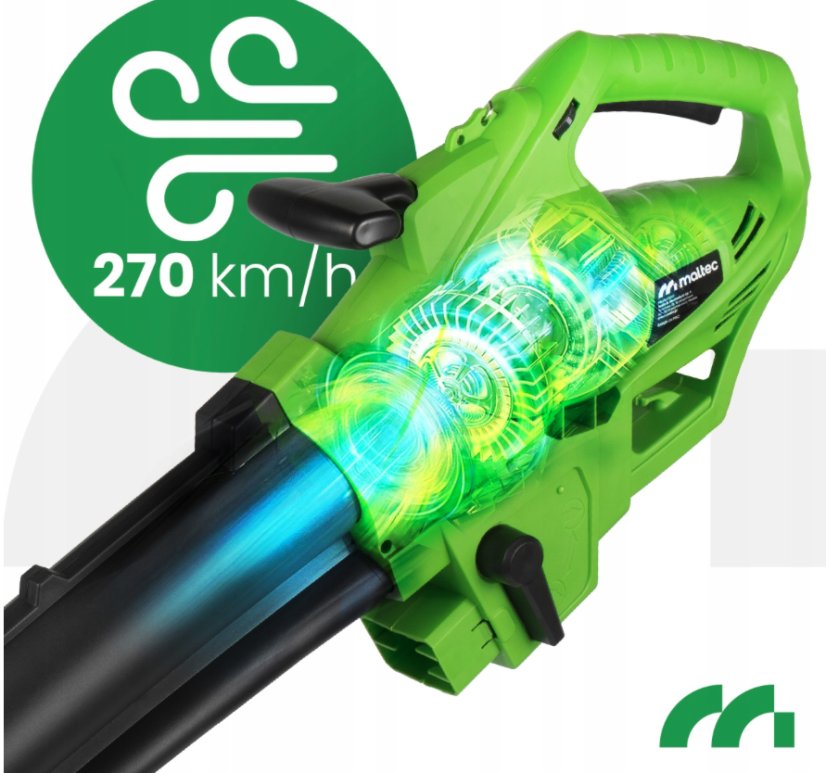 MALTEC MASTERBLOW3500W 3 az 1-ben elektromos kerti porszívó és levélfúvó aprítóval