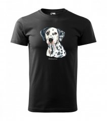 Модерна мъжка тениска за любителите на породата далматинско куче