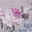 Perdea florală de culoare mov cu panglică 140 x 270 cm