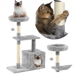 Поставка за драскане за котки - сива
