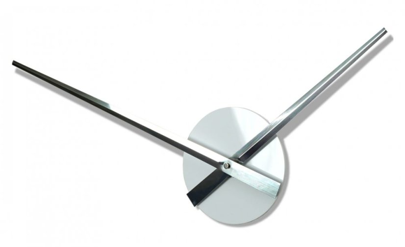 Veľké biele nalepovacie hodiny 130 cm