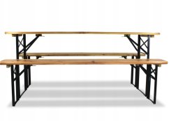 Skladací pivný set - stôl + dve lavičky