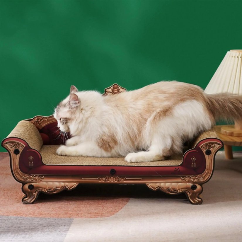 Tiragraffi di lusso per gatti a forma di divano