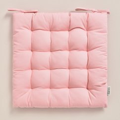 Svjetloružičasti umjetnički pamučni jastuk za stolicu