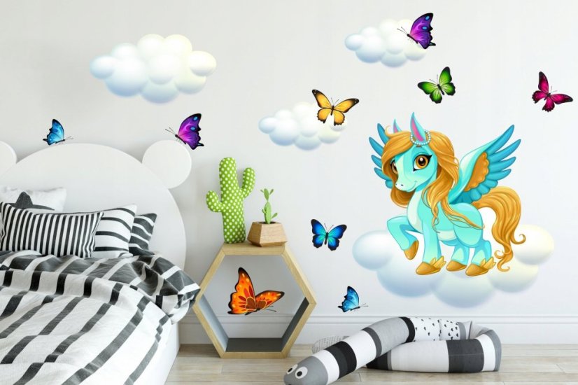 Nálepka na stenu do detskej izby pony 60 x 120 cm Nálepka na stenu do detskej izby pony 60 x 120 cm