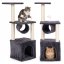 Tiragraffi per gatti, albero per gatti con tunnel 94 cm