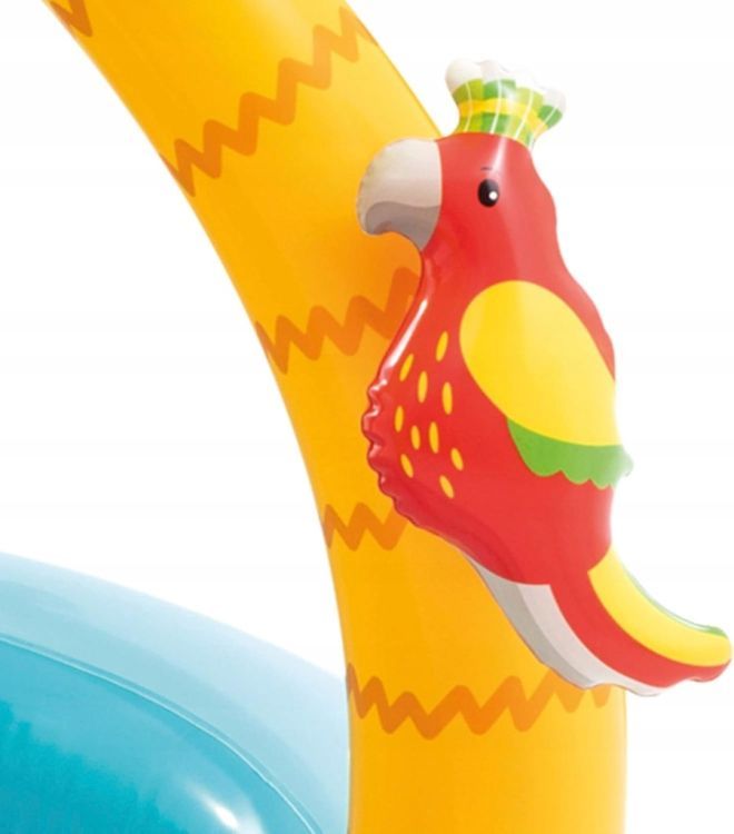 Nafukovací detský bazén INTEX s tienidlom a motívmi zvieratiek