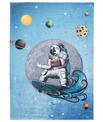 Kinderteppich blau mit Astronaut