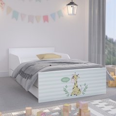 Lettino da favola con giraffa 160 x 80 cm