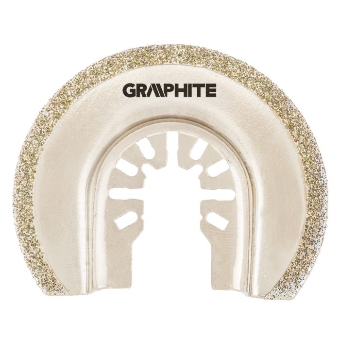 Disco semicircolare per ceramica, 65 mm, galvanizzato con grana diamantata 56H063 GRAPHITE