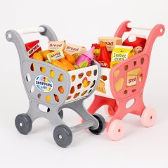 Детска количка за пазаруване с 18 аксесоара за творческа игра