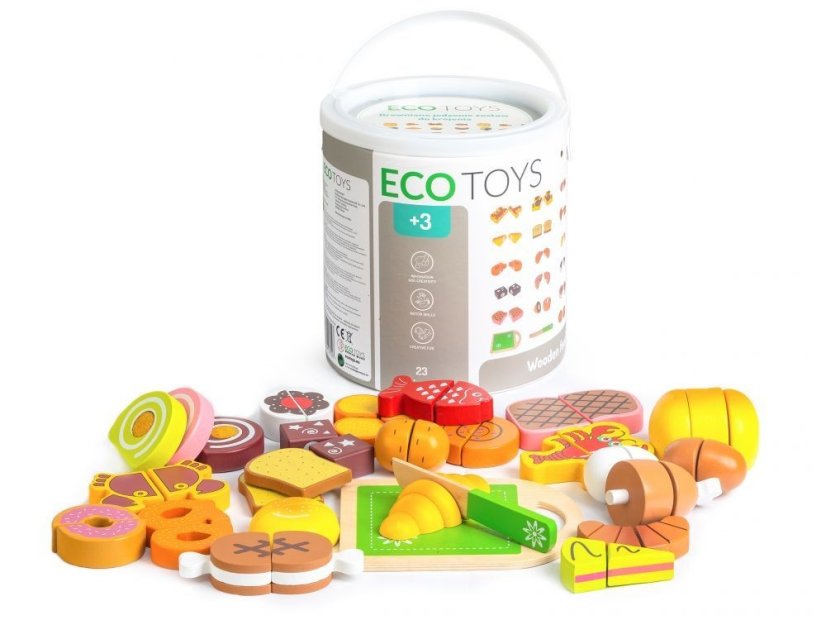Accesorii de bucătărie din lemn Ecotoys